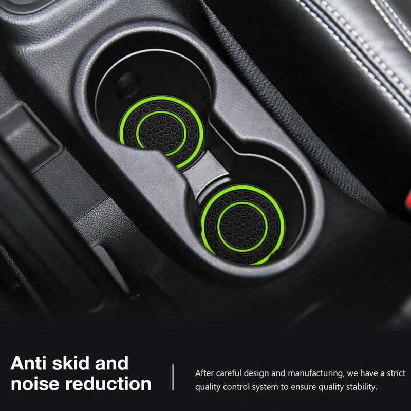 Auprite Car Cup Holder Coasters, 2 Pack Universal Auto Anti
