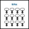 Hihaha 10pcs Black Rubber Front Mudguard Speedometer Cable Guide Holder