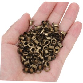 Operitacx Grommet Kit for Diverse Projects 100 Pcs Metal Eyelet Button Set 4x8x7mm Snap Rings for Jewelry Repair Craft