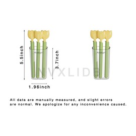 NVXLIDB 5-Piece Pink Cute Chip Clips, Food Packaging Magnetic Chip Clips with Magnetic Storage Box, Magnetic Connection, Reusable. Keep Food Fresh and Organized, Sealed Food Bag Clips (Yellow)