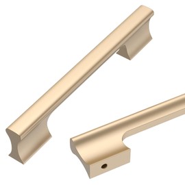 Asidrama 10 Pack 5 Inch(128mm) Champagne Copper Kitchen Cabinet Handles, Cabinet Pulls Kitchen Cabinet Hardware for Cupboard Drawer Pulls