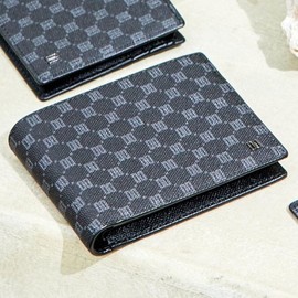 Daks (신세계강남점)DBWA4E123BK 반지갑LOUIS PVC루이스 PVC 블랙 루이스 DD 패턴 PVC (DBW A4E123BK) Small Wallet LOUIS PVC Black Louis DD Pattern PVC