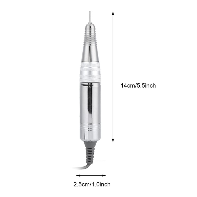 Nail Drill Handle 35000RPM Metal Pin Design Quiet Operation Easy