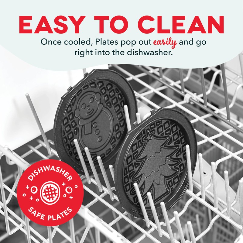 DASH MultiMaker® Mini System Two 4” Nonstick Removable Waffle Plates