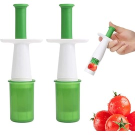 Norhogo Pack of 2 Fruit Tomato Grape Peeler Cherry Slicer Cutter Portable Tomato Slicer Fruit Cutter for Cherry, Creative Cutting Tools for Salad Gadgets for Kids Party