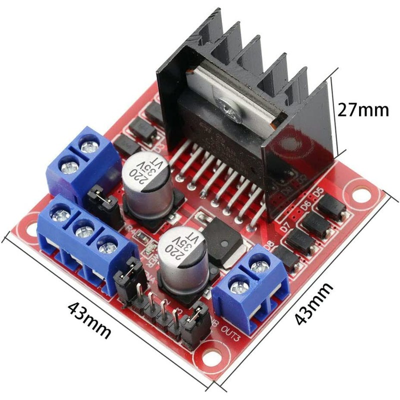 YMS PARTS L298N Motor Driver Controller Board Module with Dual