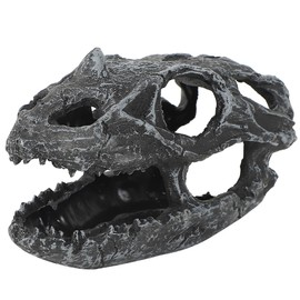 AllBright Reptile Shelter Cave Tunnel House Cave Aquarium Decoration Lizard Turtle Tropical Fish (Dinosaur Bones)
