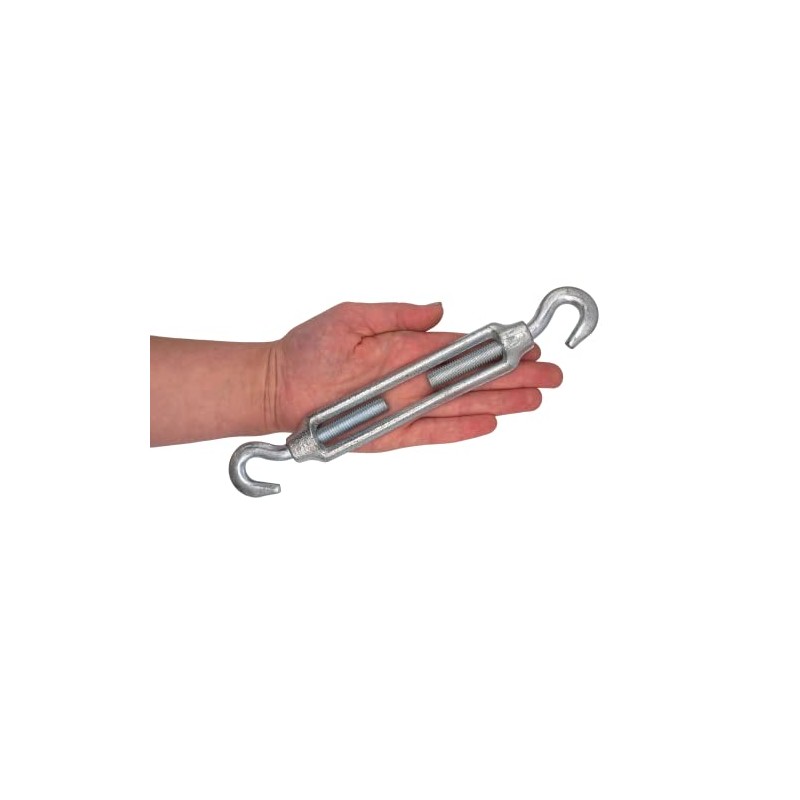 (Pack of 2) Turnbuckle Wire Tensioner M10, Adjustable Turnbuckles Hook