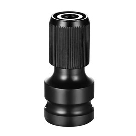 DAO XING Adaptador de taladro hexagonal 1/2" a 1/4" con liberación rápida y portabrocas telescópicas para llave de impacto y taladradora de acero aleado