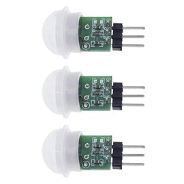 Ren He AM312 Set of 3 Pyroelectric Mini Human Infrared Sensitive Module, High Sensitivity PIR Human Sensor Module, Human Sensor, Motion Detector, Body Sensor Module