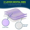 TIDI 917459 Choice Dental Bib, Purple (Lavender), 3 Layers, 13”