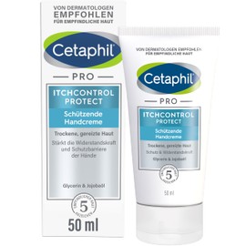 CETAPHIL Pro ItchControl Protect Protective Hand Cream, 50 ml, For Very Dry and Irritated Hands, Strengthens the Resistance of the Hands, With Jojoba Oil & Glycerine