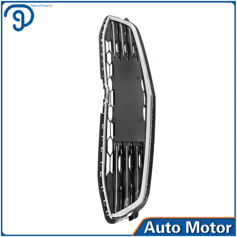 labwork Front Bumper Upper & Lower Grille Chrome & Black