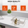 Brigligh High-Security Stainless Steel Door Handle with Lock and Key,