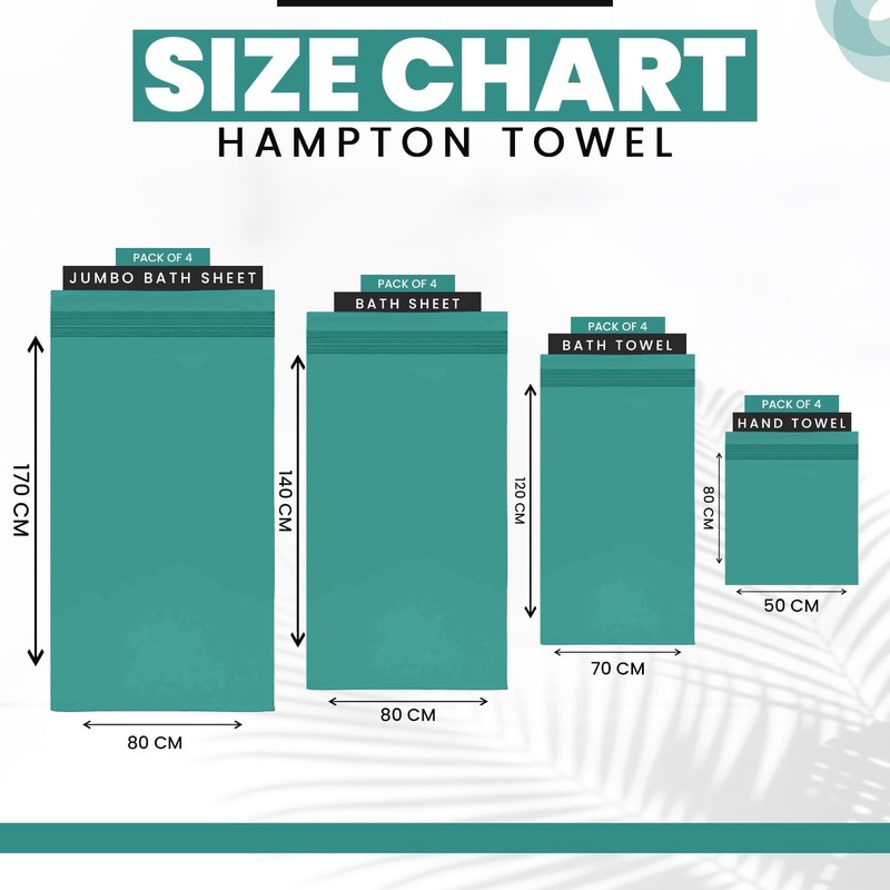 GC GAVENO CAVAILIA New Hampton Pack of 4 Bath Towel