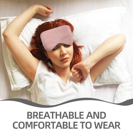 Baluue Baluue Sleeping Eye Mask with Adjustable Strap Shade Cover for Office Blindfold Breathable, Both Sides Soft Shading Eyes Mask for Women Men, Helping Deep Sleep