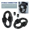 BACLAUGH 2pc 1/2 inch Coupling Link Tow Hitch Safety Chain