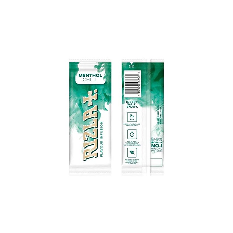 Rizla Menthol Chill Flavour Cards Infusions - Box of 25