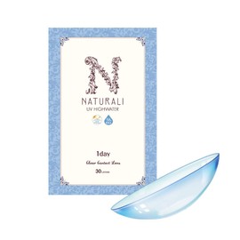ナチュラリ1day コンタクトレンズ高含水 【-9.00】1箱30枚