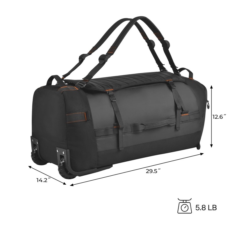 Foldable Rolling Duffle Bag with Wheels - 30" Extra Large