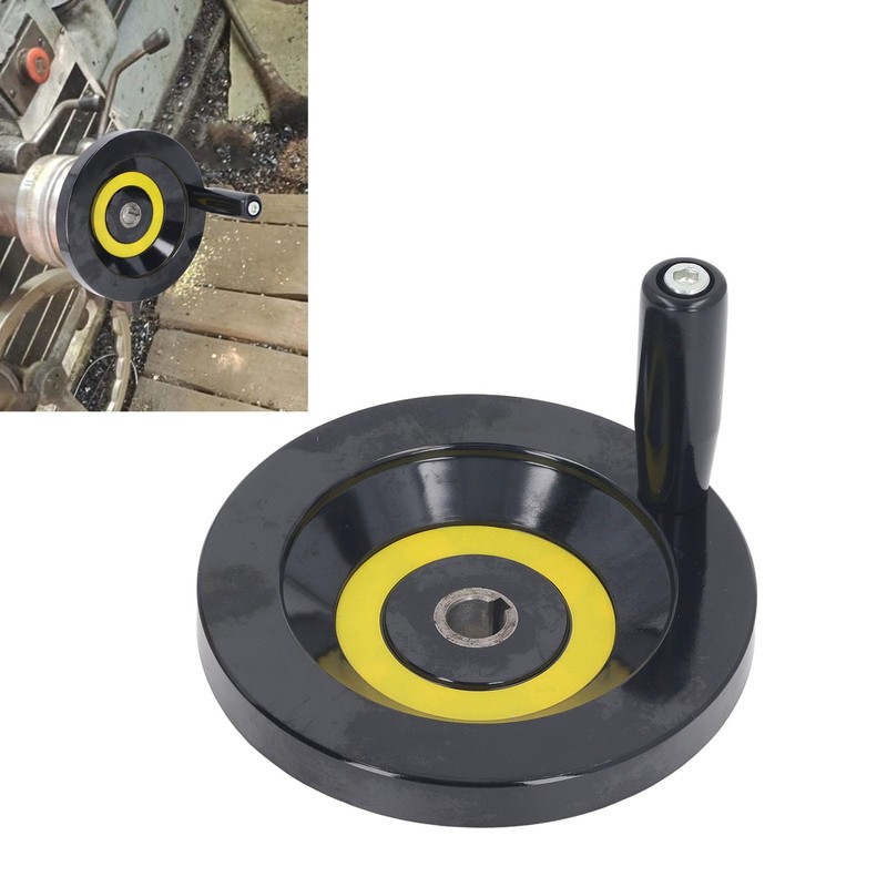 Handwheel 16x160mm Lathe Hand Wheel with Detachable Handle for Lathe