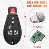 Sianxaido 68066868 Key Fob Shell Case Compatible with Grand Caravan