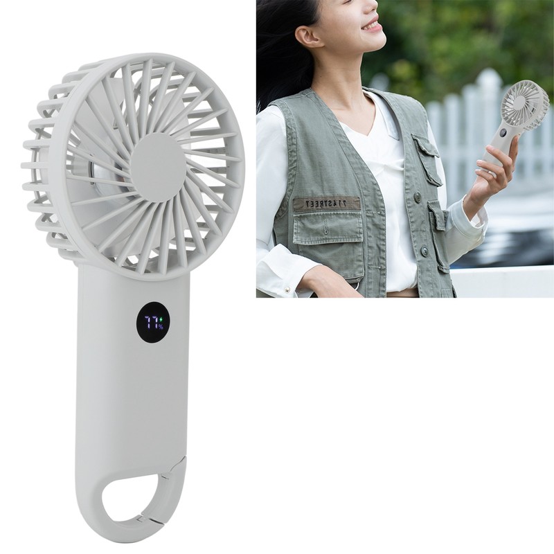 Handheld Fan Multifunction 100 Levels Stepless Speed Intelligent Digital Display