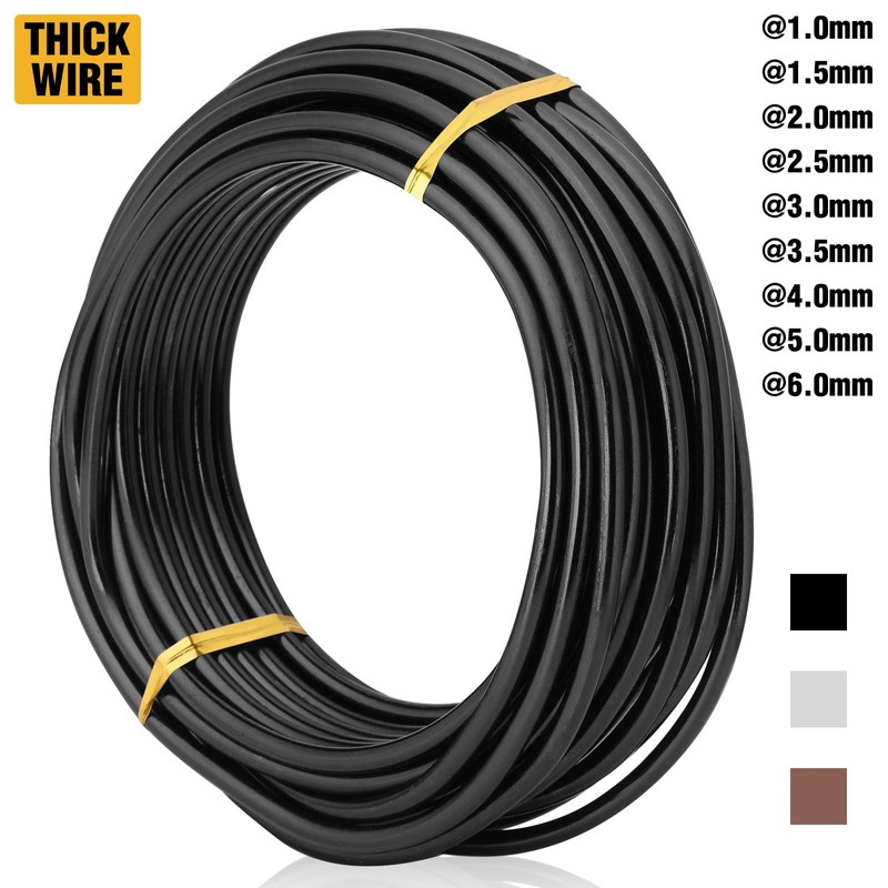 Bronze-2.5-Anodized Aluminum Bonsai Training Wire 250g Large Roll,Many Size to