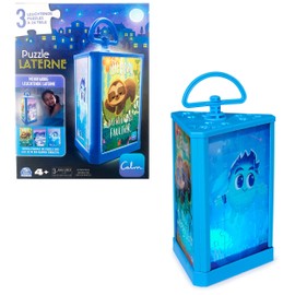 Spin Master Games - Calm Puzzle Lantern with 3 Light Up Puzzle Sides, 24 Piece Jigsaw Puzzle, Motifs to Match the Children's Stories of the Calm App, Automatic Shut-Off, Ages 4+
