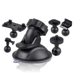MC-DOSHAMA Drive Recorder Holder for Cars, Suction Cup, 5 Types of Adapters, Removable, Mounting Bracket, for Cars, GPS, Car Navigation, Fixed
