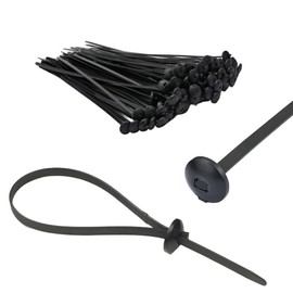 TERF® 20 Pcs Black Chassis Cable Ties 370mm (14.57'') X 7.6mm Nylon Car Chassis Panel Automotive Boat Trailer Zips Tie Fastener Wire Harness Clips Wraps Home Office Workshop Warehouse DIY Use