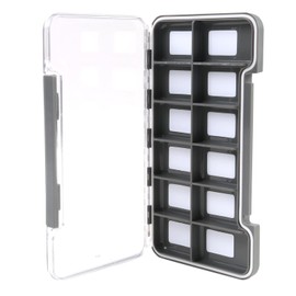Maxcatch Super Slim Magnetic Back Waterproof Fly Fishing Box: 6, 12, or 18 Compartments(HB98A (6 Compartments))