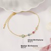 MignonandMignon Family Birthstone Bracelet for Women Custom Gift for Mom