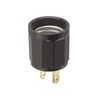 Leviton 61 660 Watt, 125 Volt, Polarized Outlet-to-Lampholder Adapter, Brown