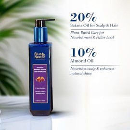 Blue Nectar Champú De Aceite De Batana Para Un Cabello Más Abundante Y Fuerte | Apto Para Cabello Seco, Encrespado, Rizado Y Ondulado | Alternativa A 