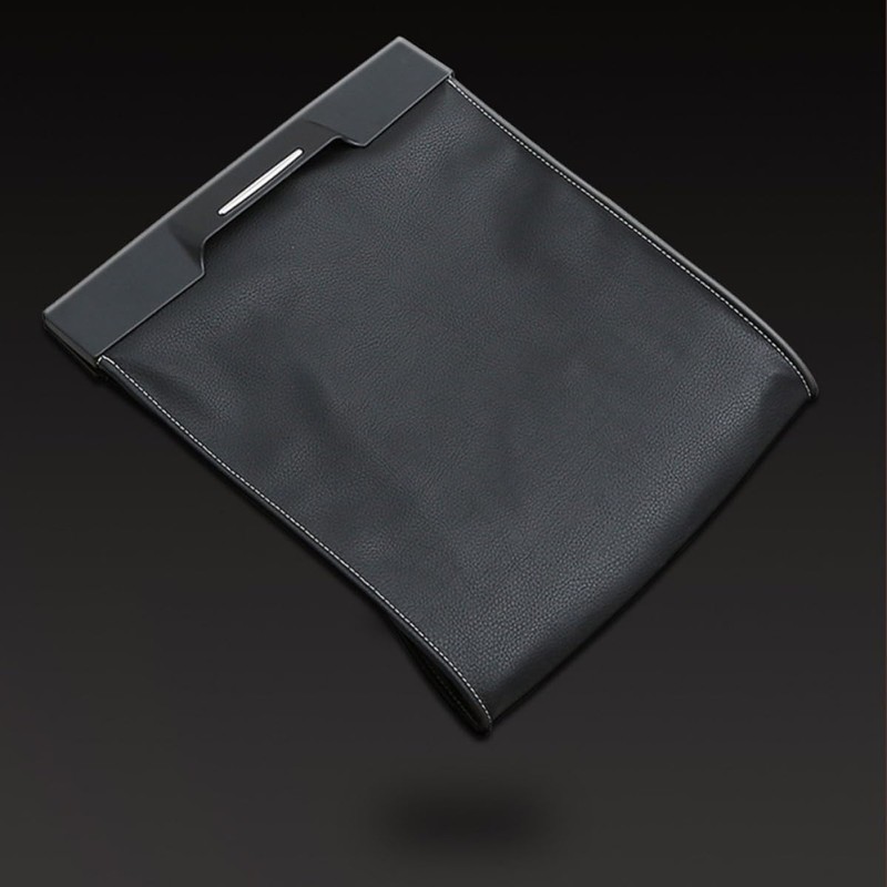Bolsa de Basura Diseño Compacto Negro de Cuero Plegable para