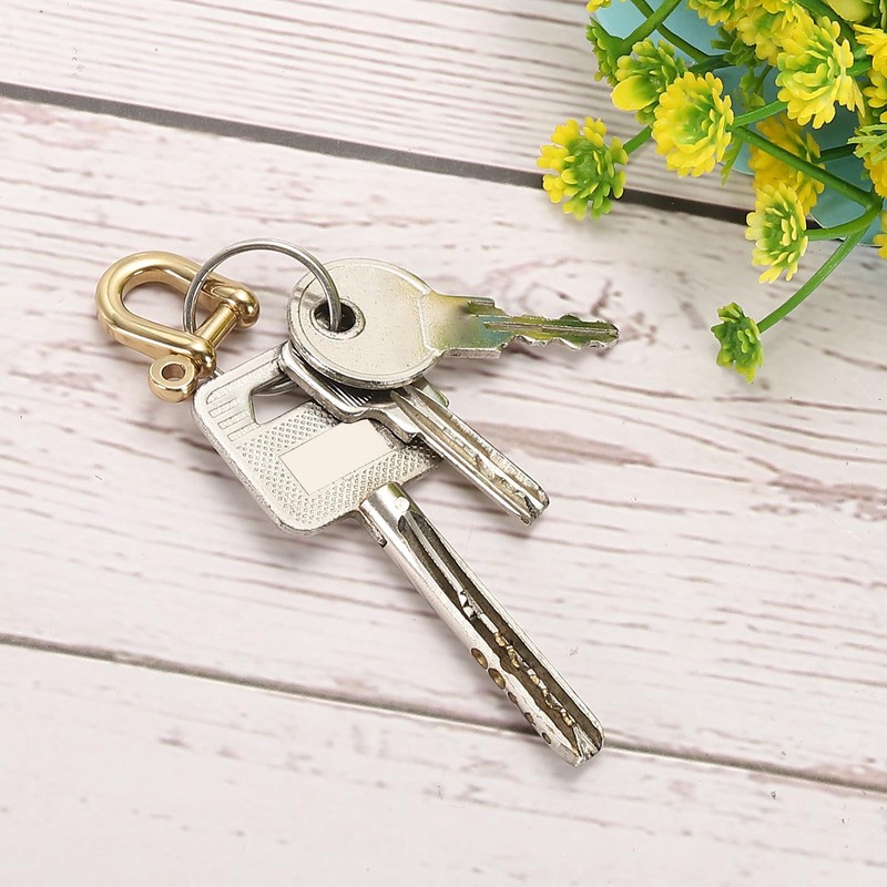 PATIKIL D-Ring Shackles, 3 Pieces 1/4 Inch Inner Width Solid