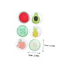 BIUDECO 6pcs Fruit Shape Cooling Eye Pads PVC Gel Eye