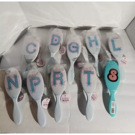 More Than Magic Hair Brush Youth Monogram Oval Letter Star Lilac Detangle (NEW) - Letter "T"