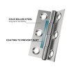 goldenwarm HY4432SNB2-10Pack DE Door Hinge, Silver, 10 Stücke
