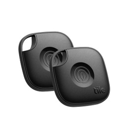 Tile by Life360 Mate (2024) Bluetooth Tracker, Keys Finder and Item Locator for Keys, Bags and More. Phone Finder. Both iOS and Android Compatible. 2-Pack (Black)
