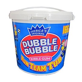 Dubble Bubble 165 Count Tub Bubble Gum