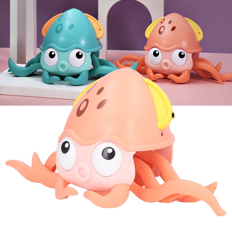 Octopus Bath Toys Electric Sensor Amphibious Floating Crawling Octopus Bathtub