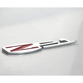 1X Z51 EMBLEM BADGE C6 Z06 VETTE STYLE Decal Replacement For Corvette (Red Chrome)