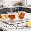 Gulex Espresso Cups Double Wall Glass Coffee Espresso Cups with