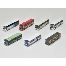 TOMYTEC The Bus Collection Bus Colle Meitetsu Group Bus Holdings, Set of 7, Diorama Supplies