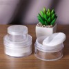 Frcolor Powder Case, Powder Container with Stopper, 50G, Transparent, Portable,