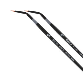 Creative Mark Beste Golden Taklon Winkle #0-3 Pack Artist Brush, Professional Watercolor Brushes, for Acrylic Painting, Short Handle, Sharp Edges, Hand-Tied & Shaped