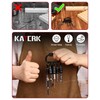 katerk 6pcs Bit Holder with Carabiner Socket for Mens Gift,