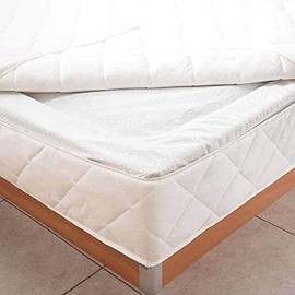 Bella Luna Dust mite protection cover for waterbeds and mattresses 180-200 cm. x 200-220 cm. Stretch topliner/cupliner with 35 cm side height Dust cover / dirt pad / allergy sufferers mattress cover /